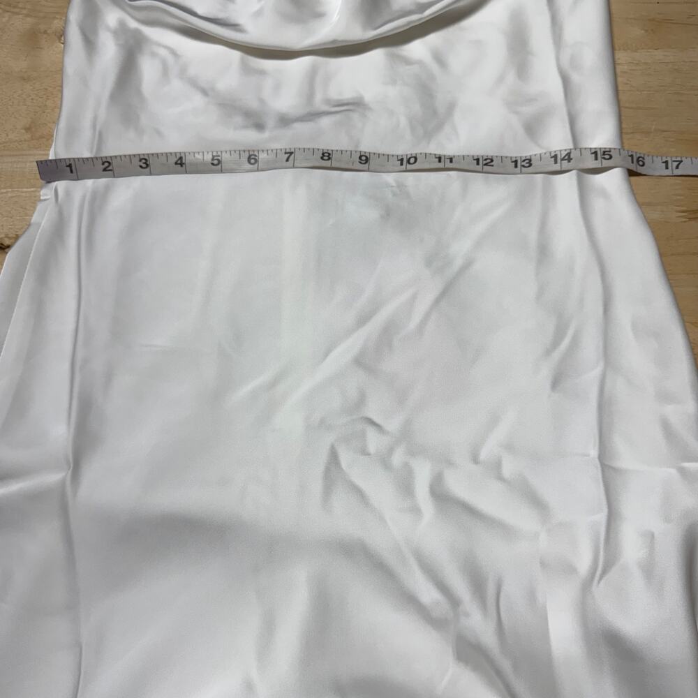 Sachin & Babi NWT Dylan Ivory Satin Lace Midi Slip Dress Size 2 Strappy Back - Picture 10 of 13